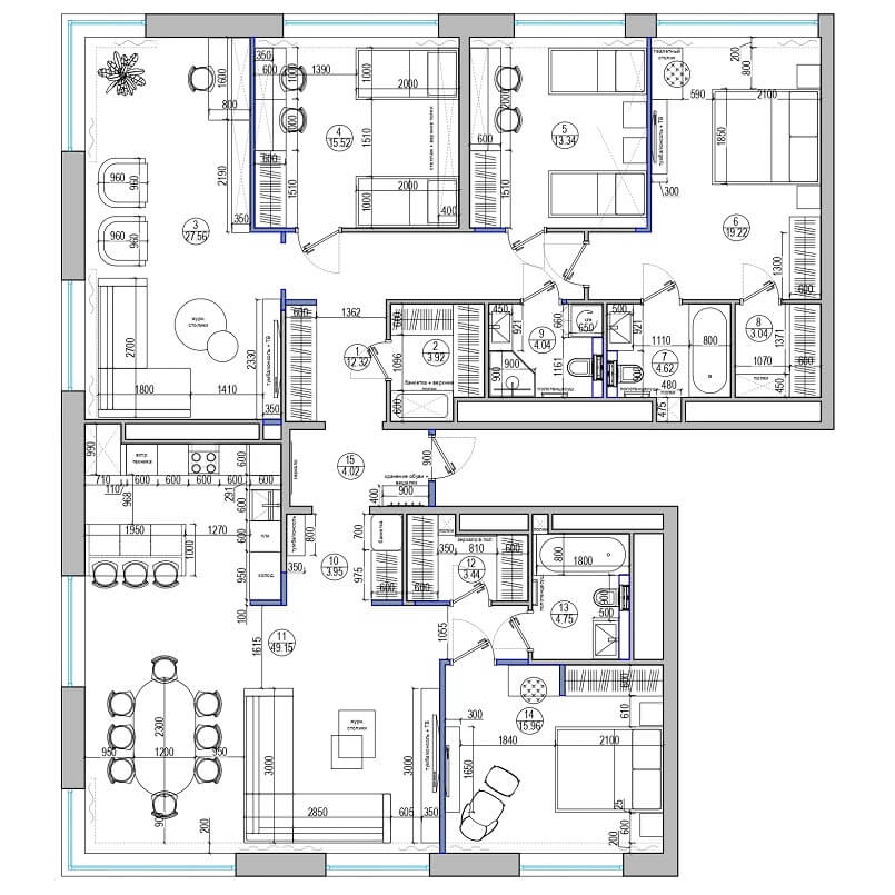 Цены на дизайн интерьера. От 1200 ₽⁄м²